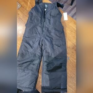Black Snow Pants with Pockets